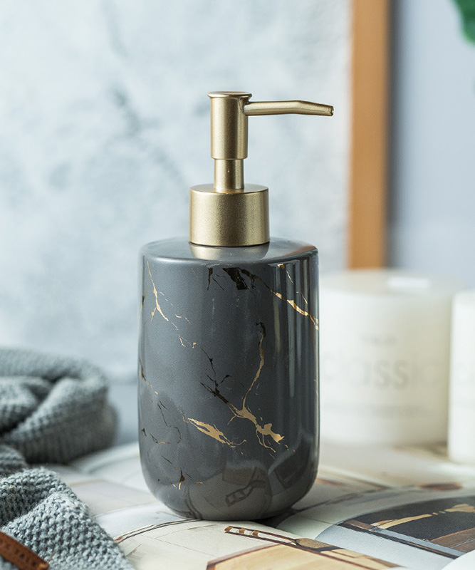 Bình đựng xà bông rửa tay sữa tắm gốm sứ 300ml ZIXIN ZANE05