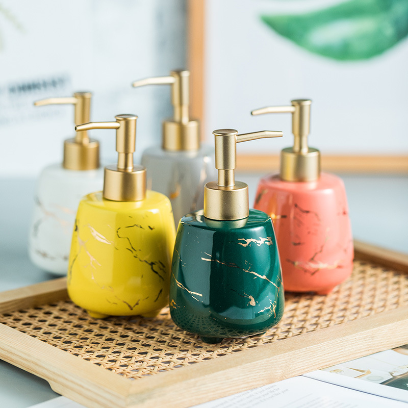 Bình đựng xà bông rửa tay sữa tắm gốm sứ 300ml ZIXIN ZANE10