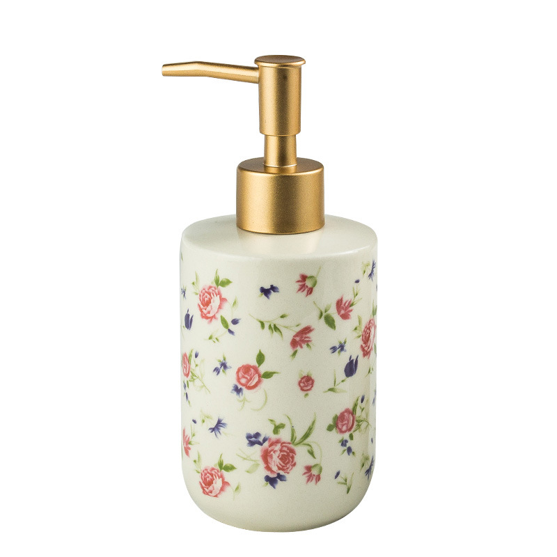Bình đựng xà bông rửa tay sữa tắm gốm sứ 320ml ZIXIN ZANE12