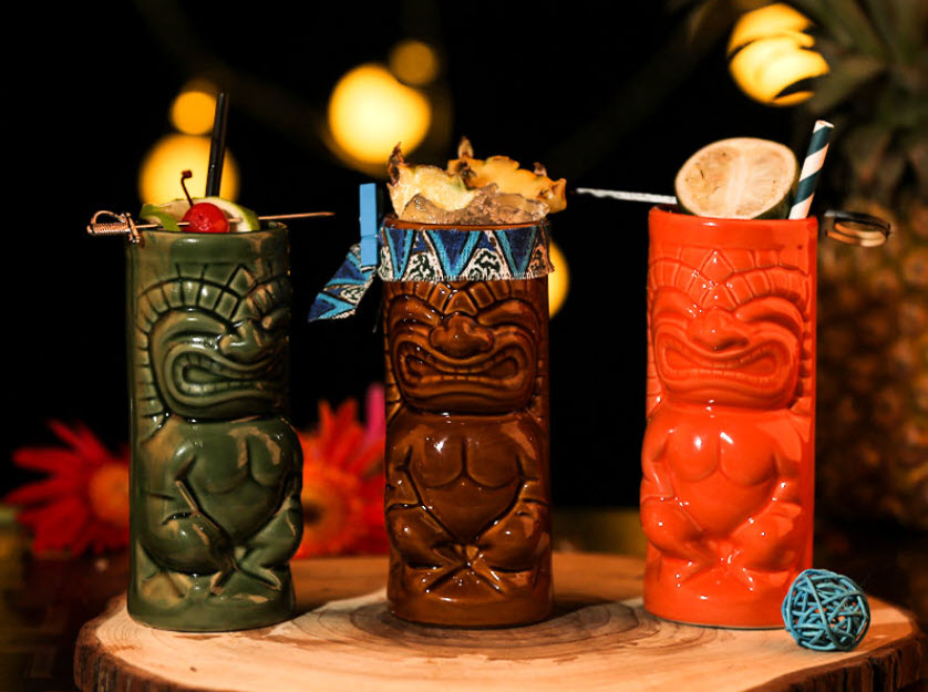 Ly Cocktail gốm sứ phong cách Hawaii Thổ Dân Barx G10210