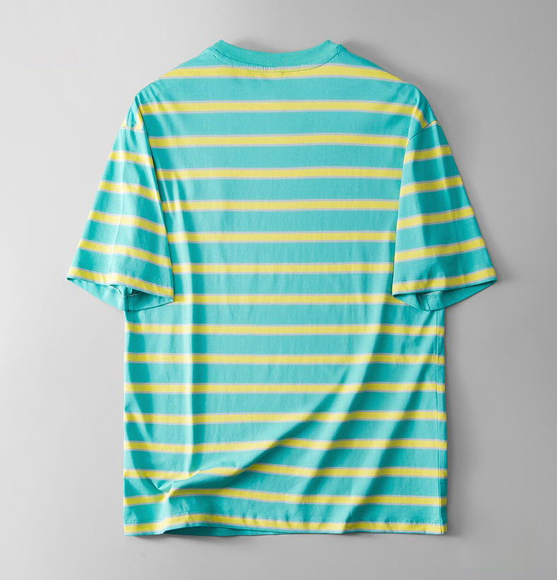 Áo thun nam sọc ngang ManStar WSK66521 thoáng khí 100% cotton