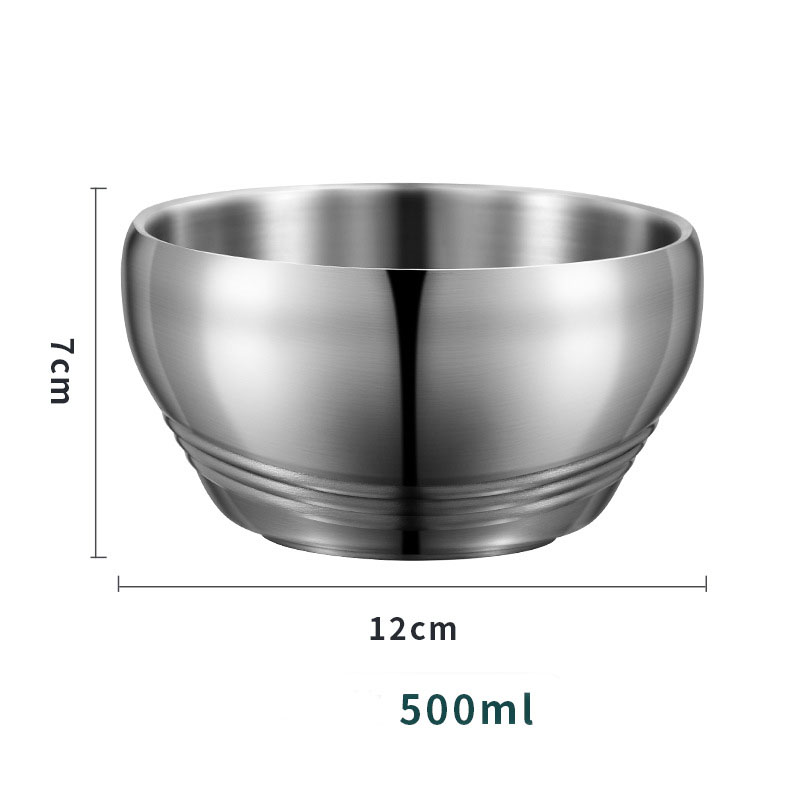 Chén ăn cơm inox cách nhiệt 2 lớp 304 Vandhome WD6529.
