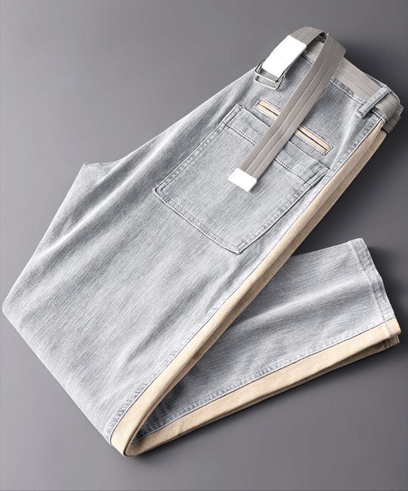 Quần jean nam Sweecoe SWB3905L phối sọc hông style 2022