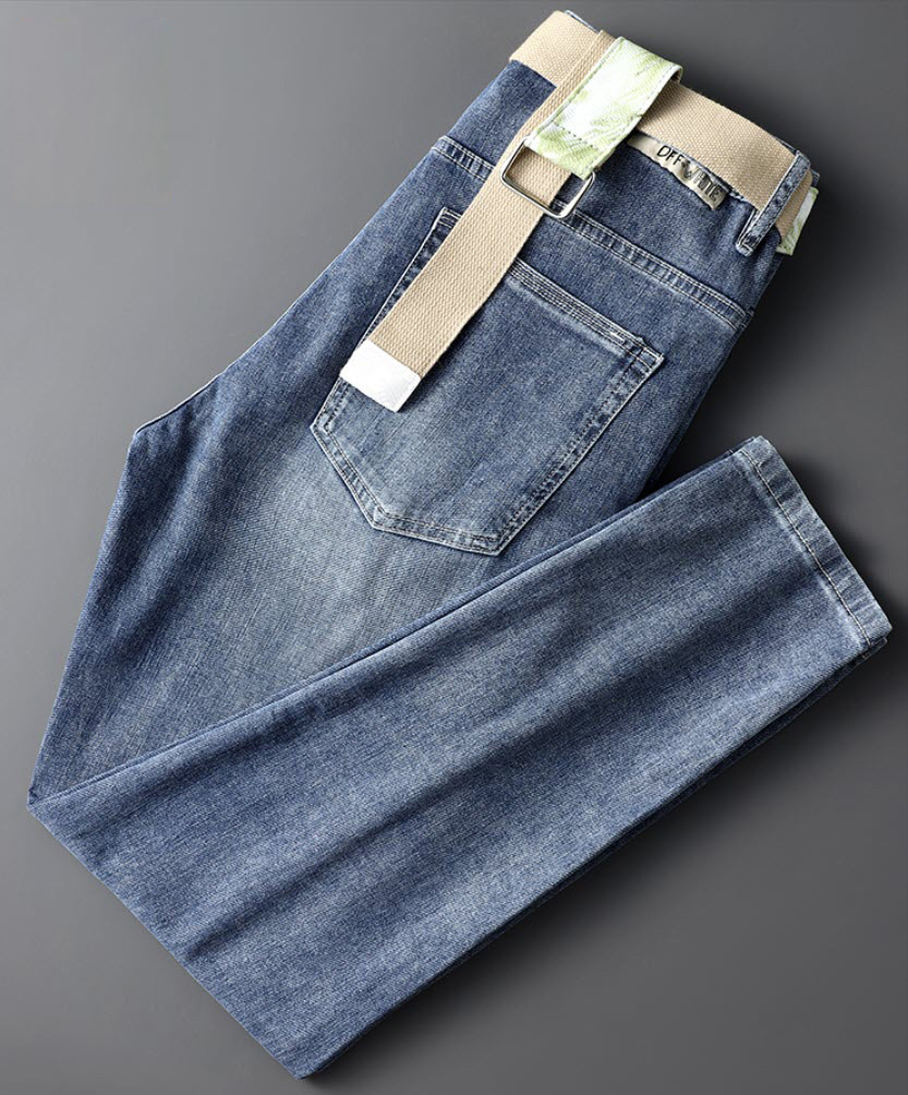 Quần jean nam Sweecoe SWB33005 Japanese style slim feet