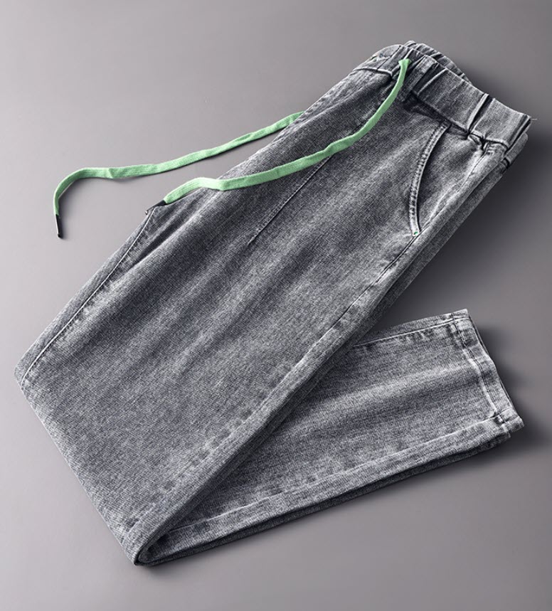 Quần jean nam lưng thun Sweecoe SWB3902L Japanese style slim feet