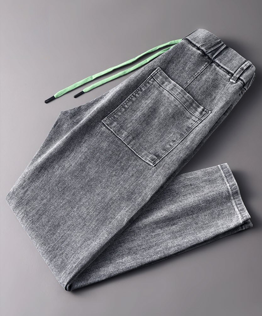 Quần jean nam lưng thun Sweecoe SWB3902L Japanese style slim feet