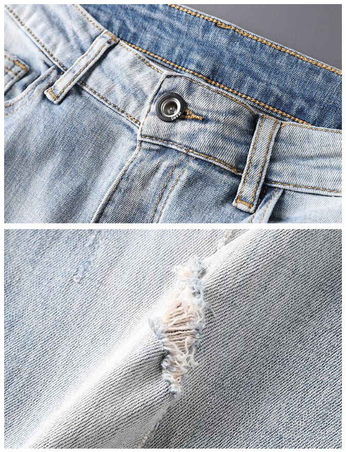 Quần jean nam Sweecoe SW9211 phong cách bụi rock style