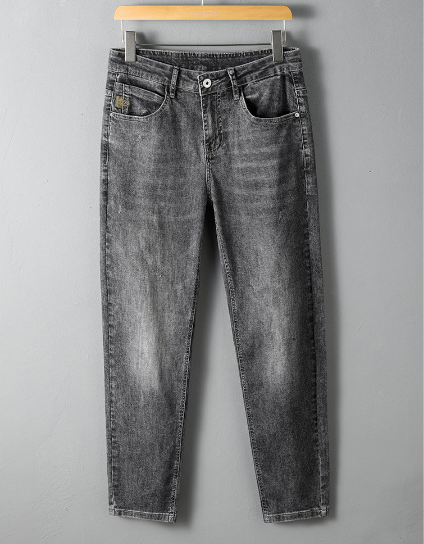 Quần jean nam Sweecoe SW8612 slim feet washed summer 2022