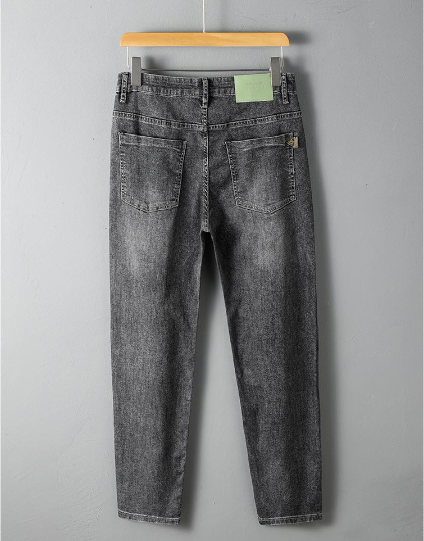 Quần jean nam Sweecoe SW8612 slim feet washed summer 2022
