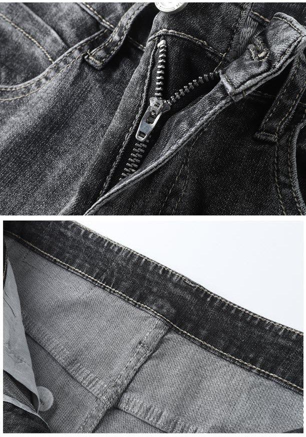 Quần jean nam Sweecoe SW8612 slim feet washed summer 2022