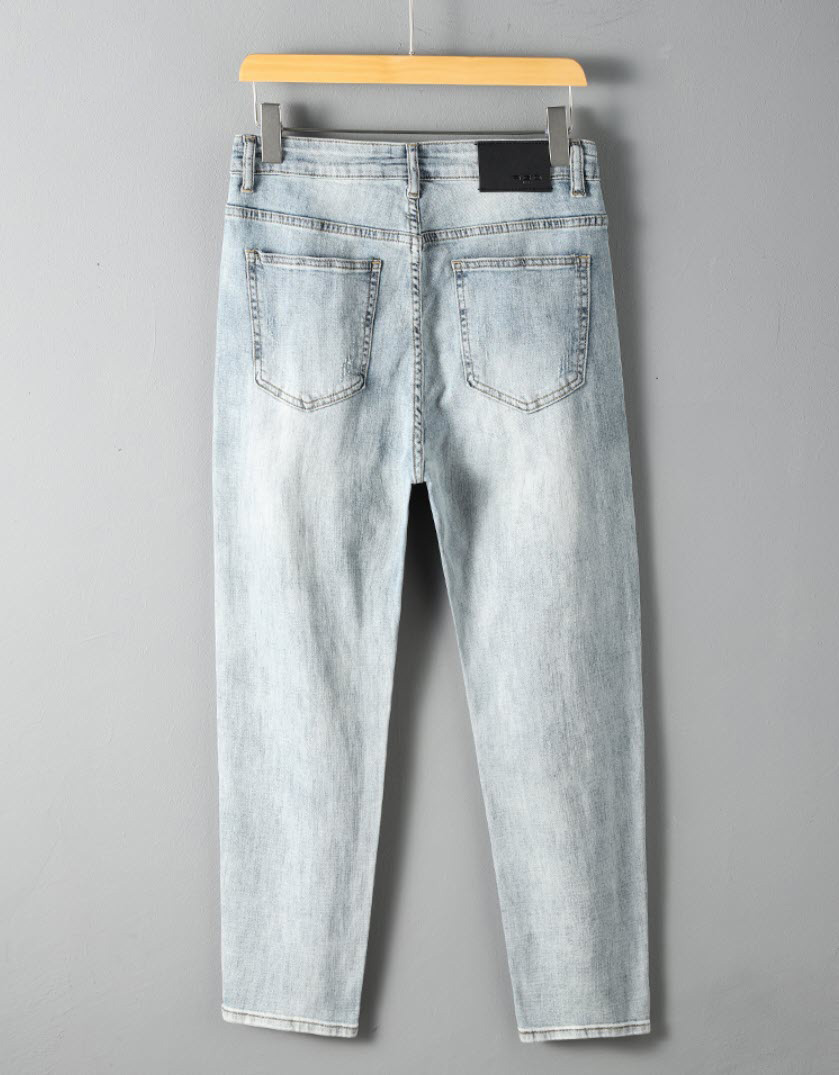 Quần jean nam wash trắng Sweecoe SW9213 Korean style 2022