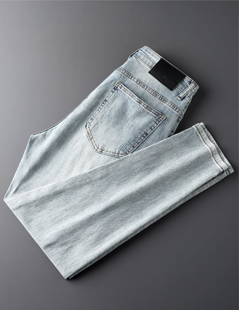Quần jean nam wash trắng Sweecoe SW9213 Korean style 2022