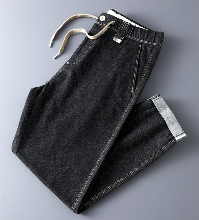 Quần jean nam lưng thun Sweecoe SWQD1056 Japanese trend 2022