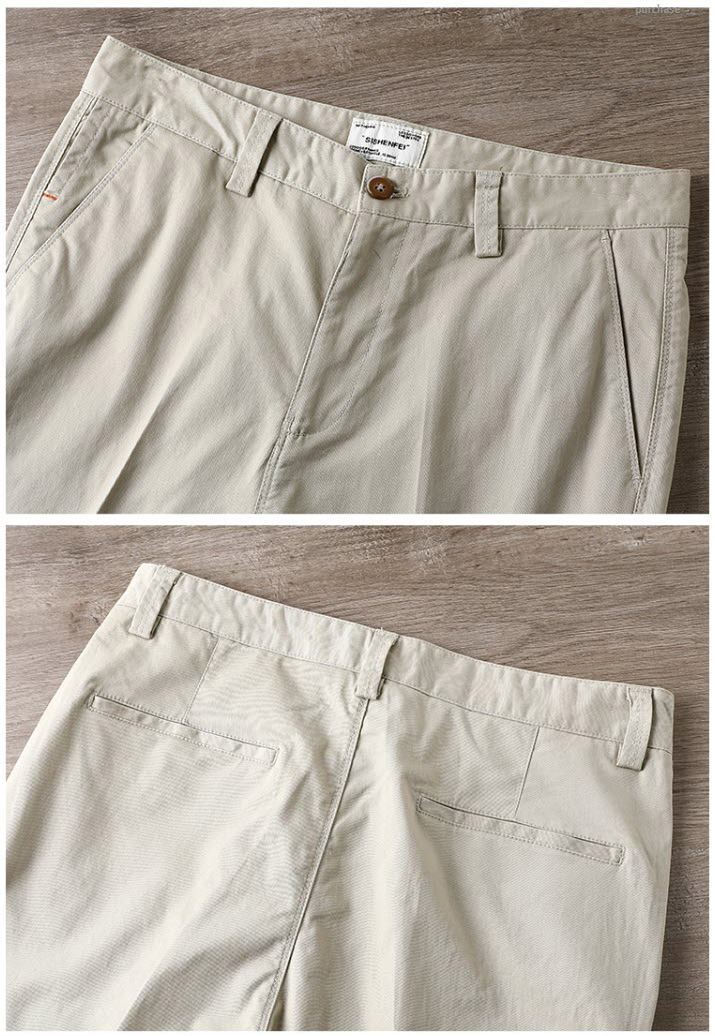 Quần khaki nam Sweecoe SWD277 dáng bút chì retro style 2022