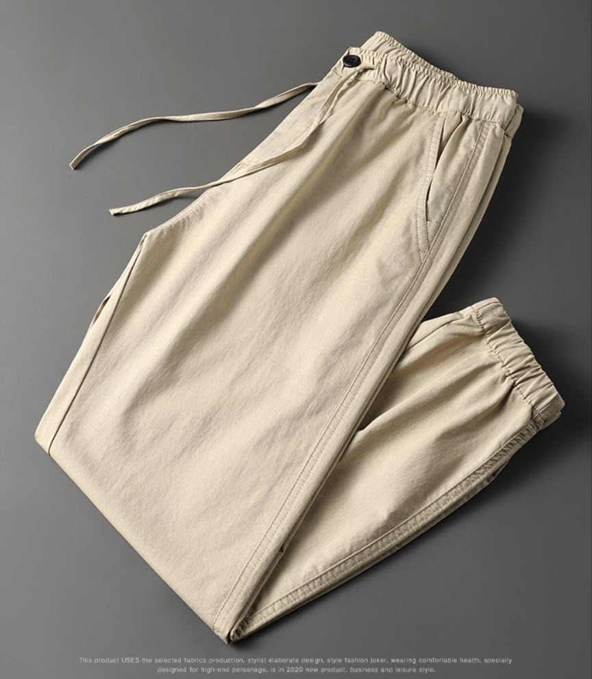 Quần jogger khaki nam Sweecoe SWE212 summer style 2022