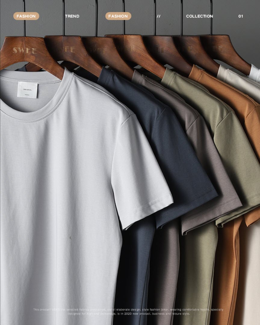 Áo thun nam cổ tròn Sweecoe SWYS888 basic style 2022