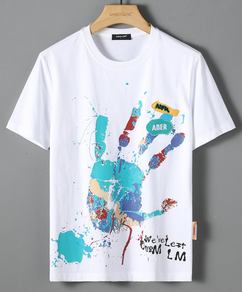 Áo thun nam in họa tiết Sweecoe SW2233 summer trend 2022