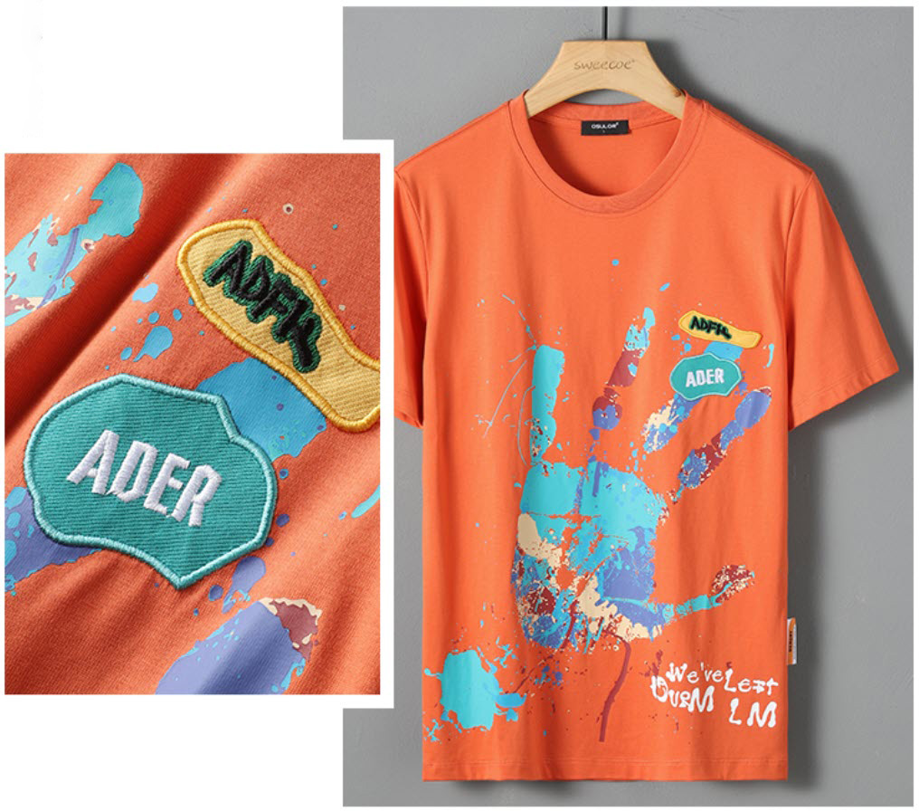 Áo thun nam in họa tiết Sweecoe SW2233 summer trend 2022