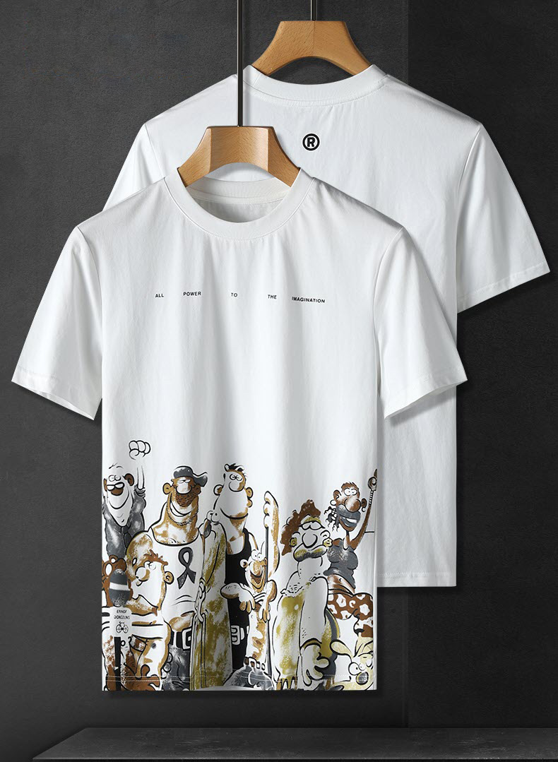 Áo thun nam in họa tiết Sweecoe SW9013 summer style 2022