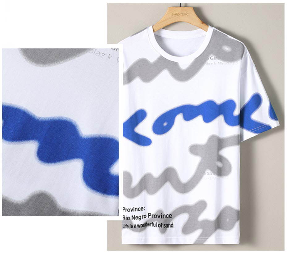 Áo thun nam Sweecoe SW1172 full print Hong Kong trend