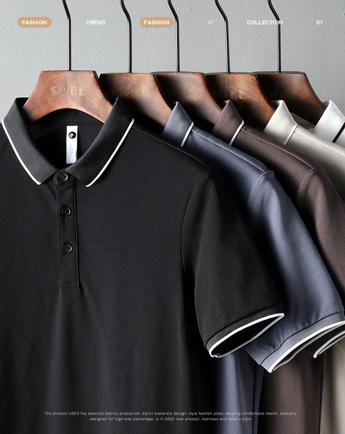 Áo thun polo nam Sweecoe SW9203 summer style 2022