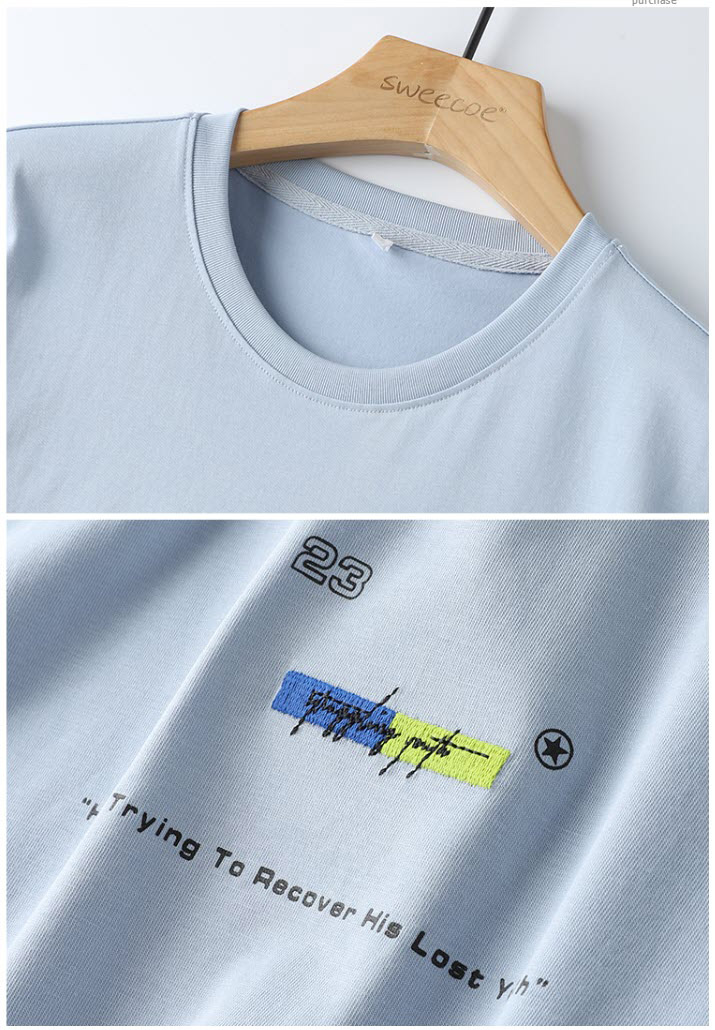 Áo thun nam Sweecoe SW1187 summer basic style 2022