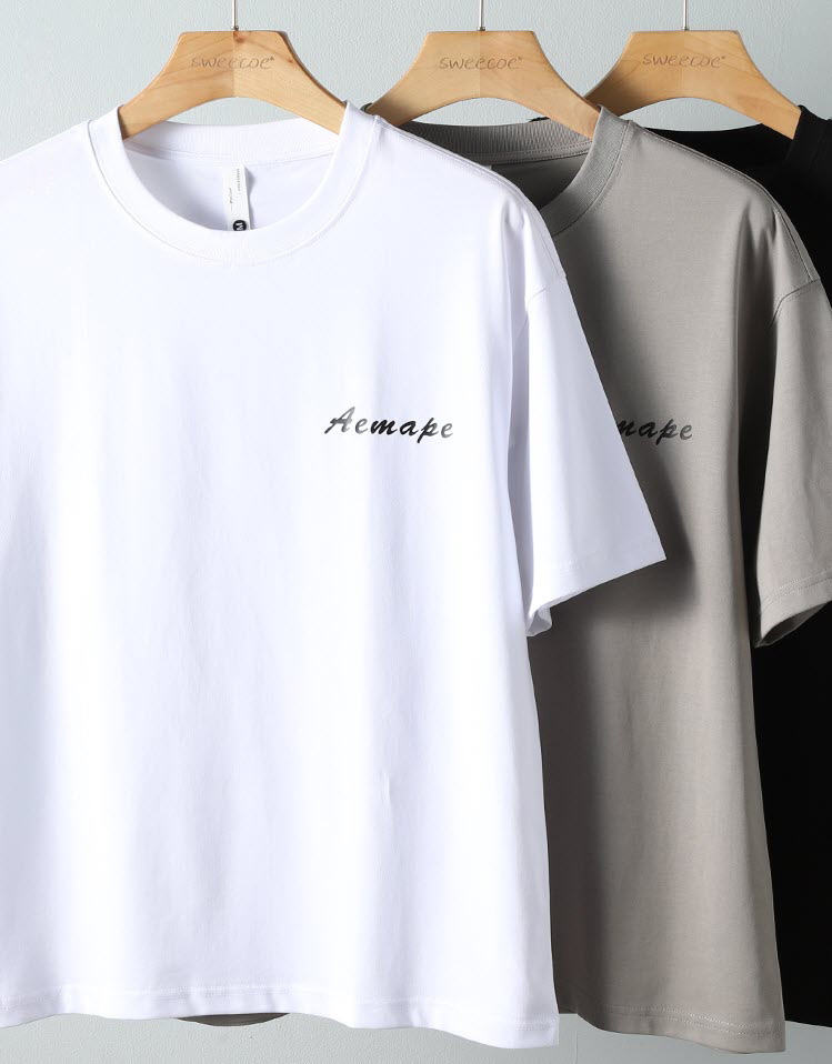Áo thun nam in họa tiết lưng Sweecoe SWJ350 Korean trend 2022