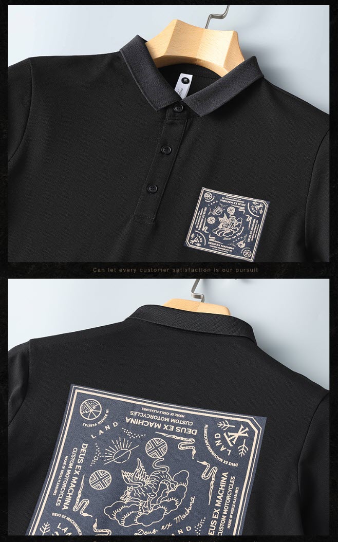 Áo thun polo nam Sweecoe SW3352 in họa tiết Japanese style 2022