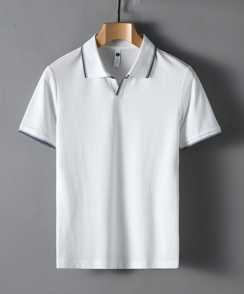 Áo thun polo nam cổ V Sweecoe SW9255 Japanese style 2022