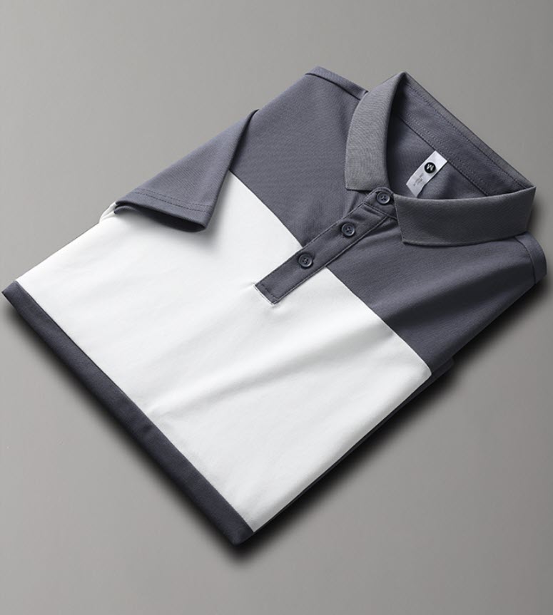 Áo thun polo nam Sweecoe SW9260 phối sọc 2 màu 2022
