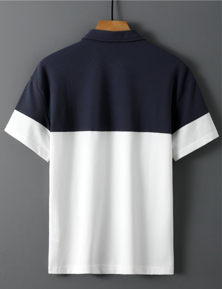 Áo thun polo nam Sweecoe SW90015 phối màu Japanese style 2022