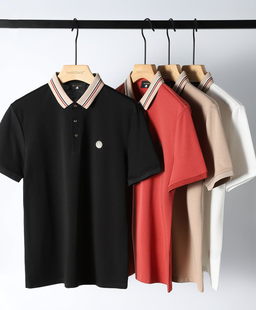 Áo thun polo nam Sweecoe SW6776 Hong Kong summer style 2022