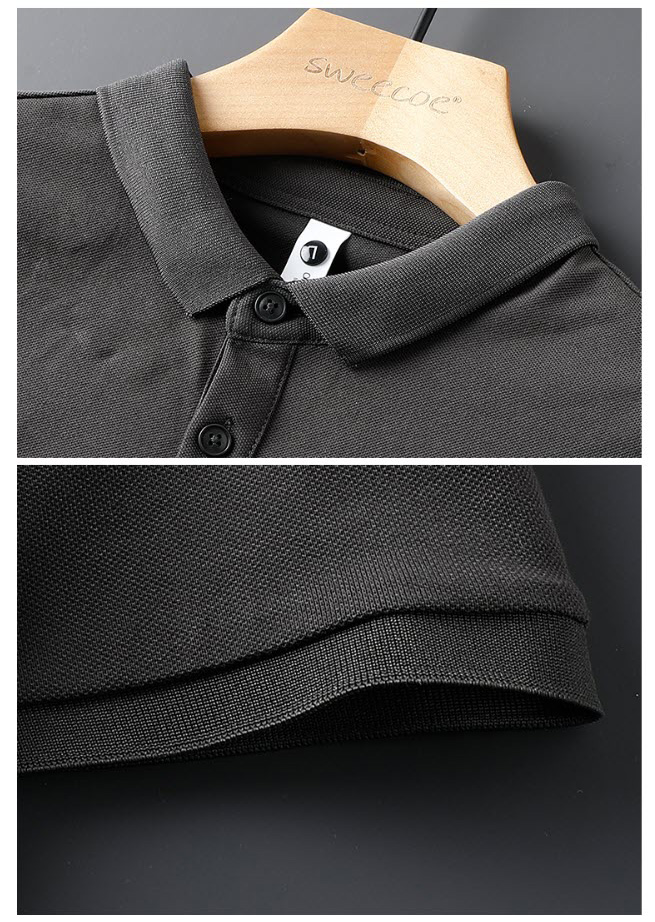 Áo thun polo nam phối sọc Sweecoe SWD3539 summer trend 2022