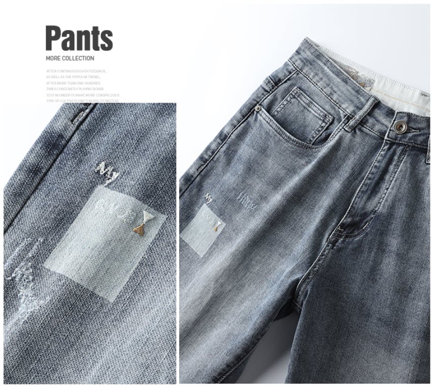 Quần short jean nam Sweecoe SWS357 basic wash style 2022