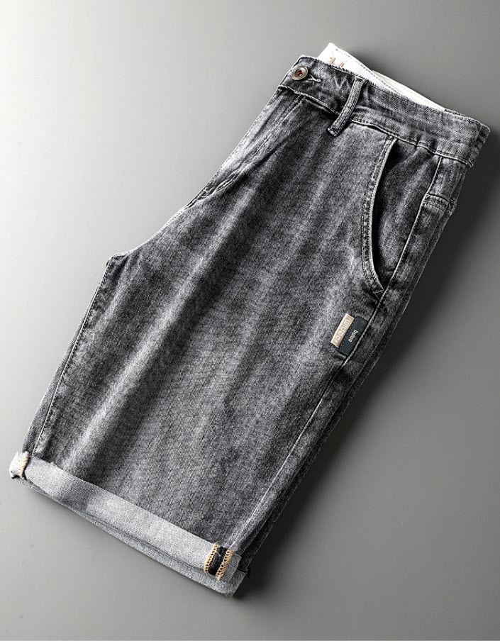 Quần short jean nam Sweecoe SWS33 co giãn nhẹ Japanese style 2022