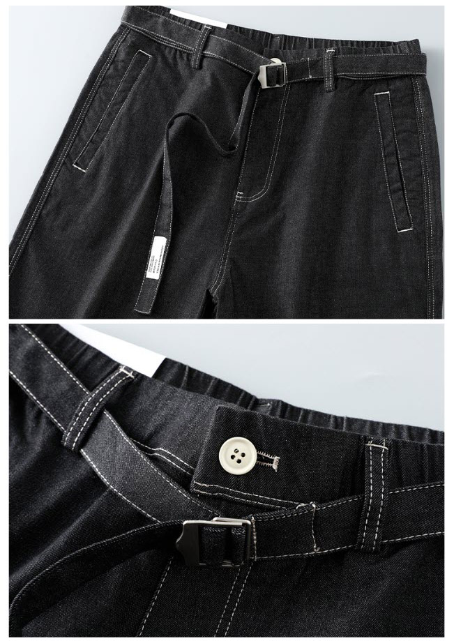 Quần short jean nam lưng thun Sweecoe SW25503 Japanese trend 2022