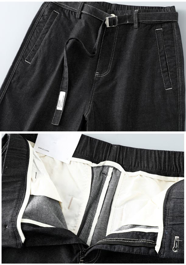 Quần short jean nam lưng thun Sweecoe SW25503 Japanese trend 2022