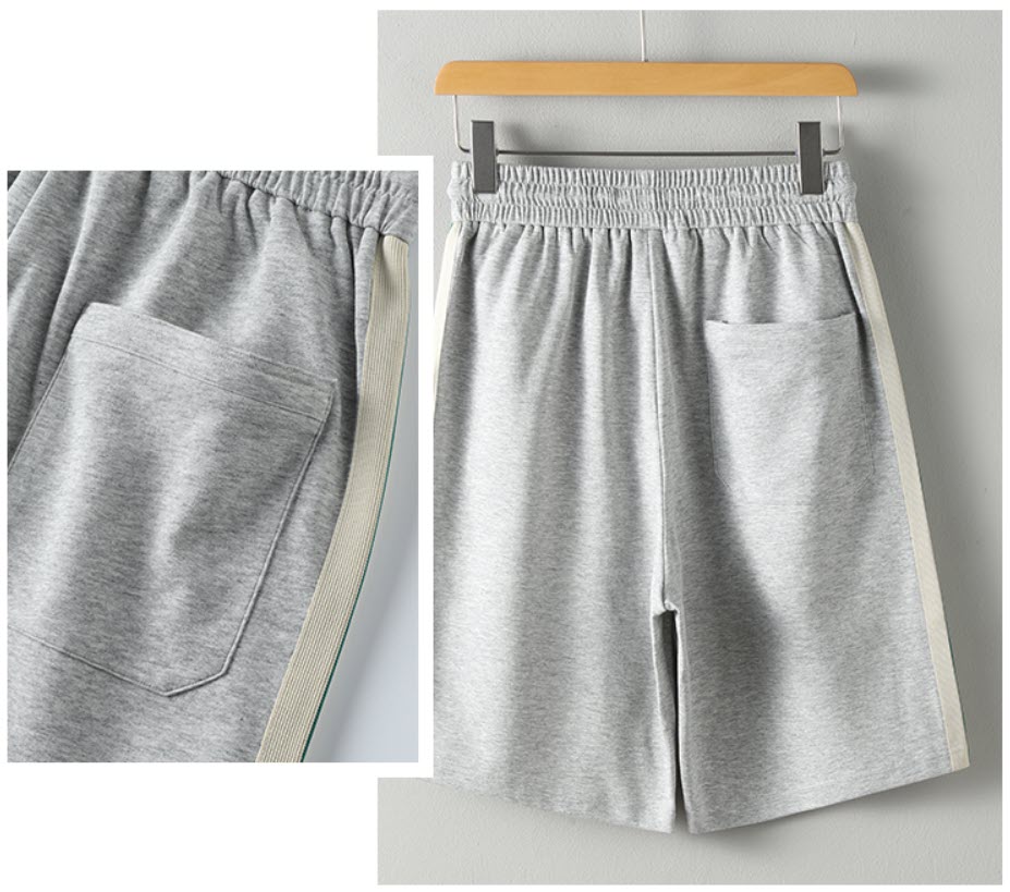 Quần short nam lưng thun Sweecoe SW66692 phối sọc hông sports trend 2022