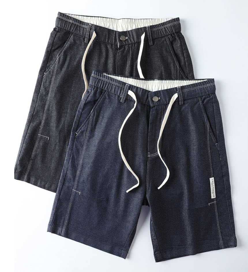 Quần short jean nam lưng thun Sweecoe SW1018 Japanese summer style 2022