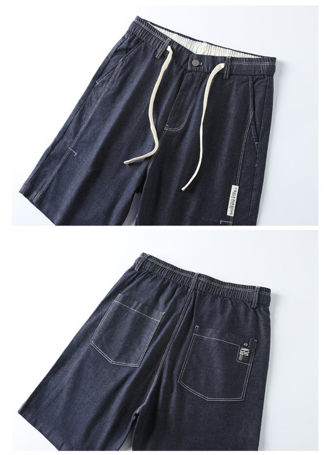 Quần short jean nam lưng thun Sweecoe SW1018 Japanese summer style 2022