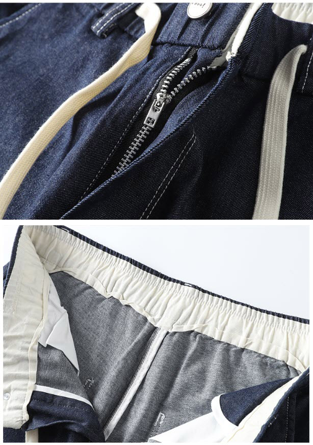 Quần short jean nam lưng thun Sweecoe SW1018 Japanese summer style 2022