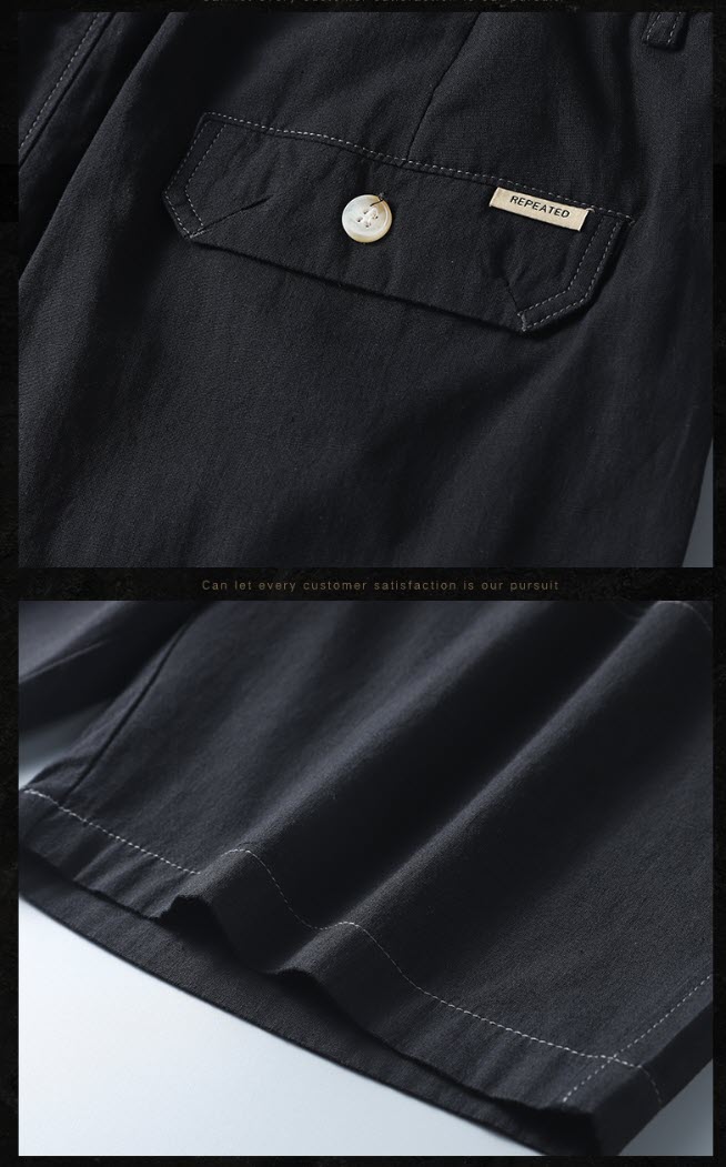 Quần short linen nam lưng thun Sweecoe SW3158 Japanese summer style 2022