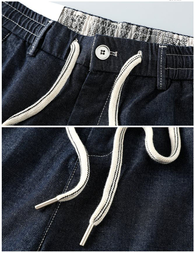 Quần short jean nam lưng thun Sweecoe SW25506 Japanese trend 2022