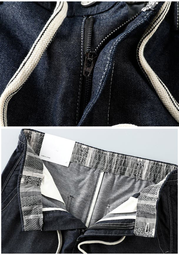 Quần short jean nam lưng thun Sweecoe SW25506 Japanese trend 2022