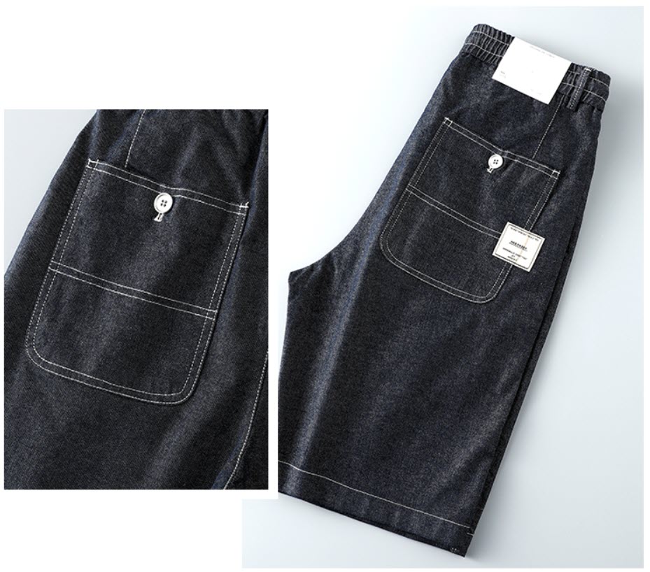 Quần short jean nam lưng thun Sweecoe SW25506 Japanese trend 2022