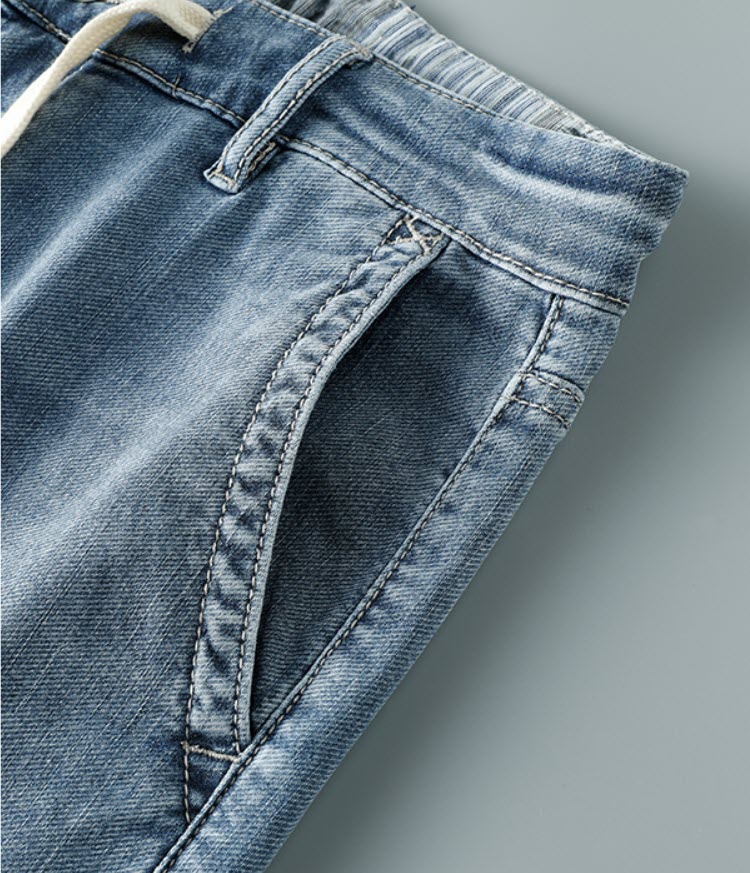 Quần short jean nam lưng thun Sweecoe SW8907 High-end style 2022