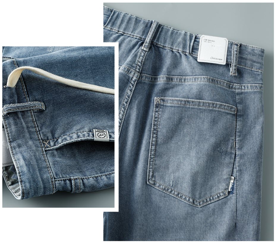 Quần short jean nam lưng thun Sweecoe SW8907 High-end style 2022
