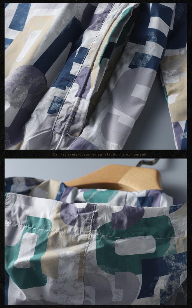 Áo khoác nam họa tiết Sweecoe SW7112 ice silk high-end 100% polyester Japanese trend 2022