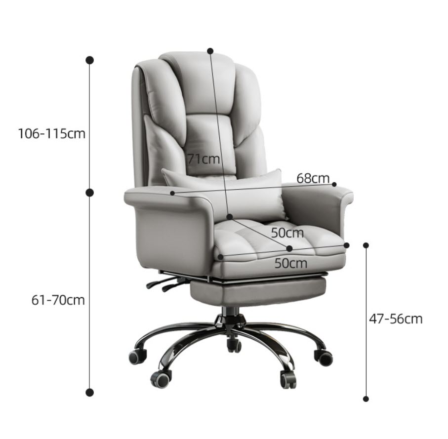 Ghế văn phòng ghế CEO Jiayou JY6951 da PU ngả lưng 145 độ