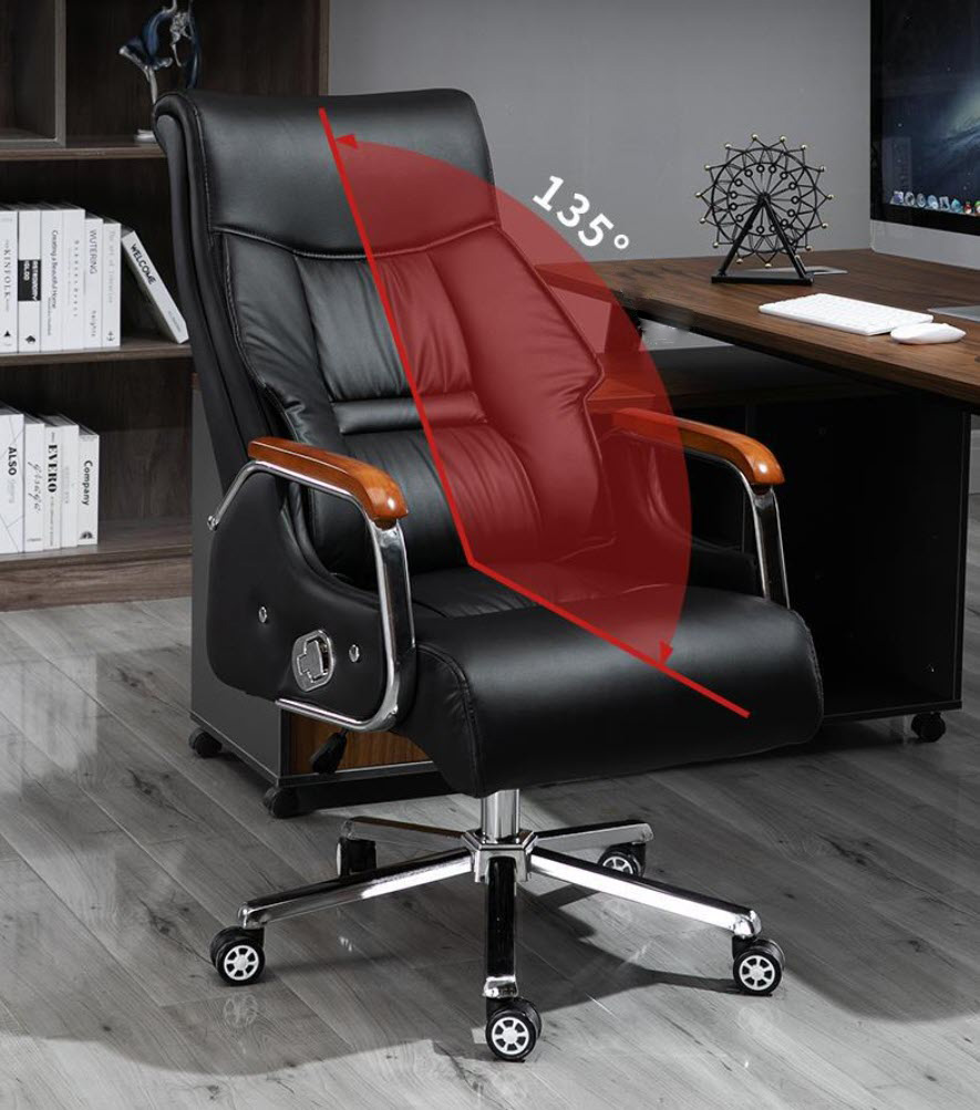 Ghế CEO ghế làm việc Jiayou JY902 da Bò ngả lưng 135 độ